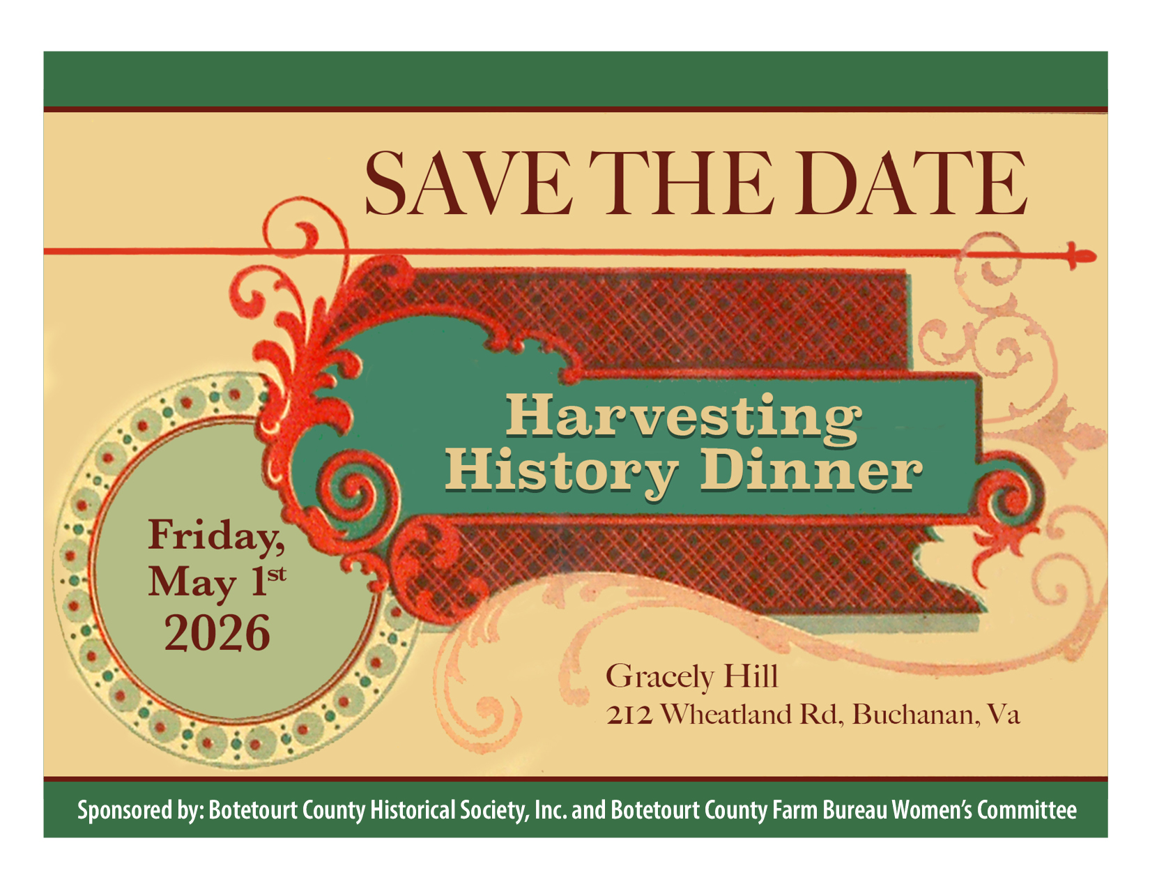 Harvesting History Dinner